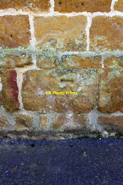 Photo 6"x4" Benchmark on barn, Hall Lane Eastwell\/SK7728 c2013
