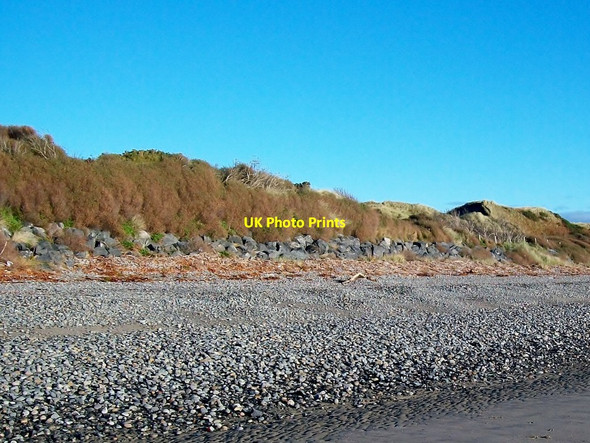Photo 6"x4" Boulders used to defend the fore-dunes at the Royal Down Golf Course Newcastle\/J3732 c2010