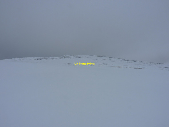 Photo 6"x4" Snowfield on the Plaide Mh\u00c3\u00b2r Sgurr an Doire Leathain c2013
