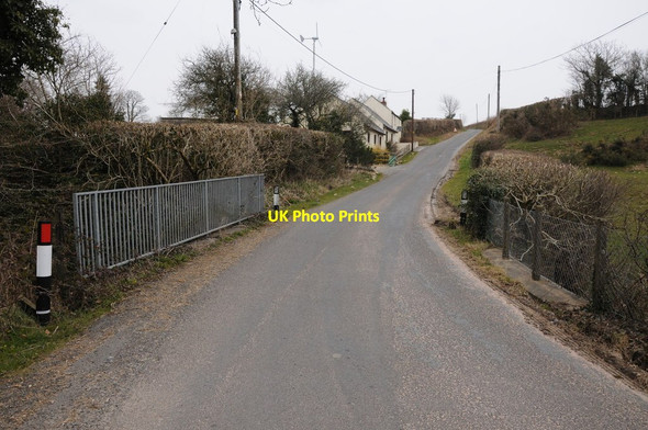 Photo 6"x4" Country road near Login Cwm-miles c2013