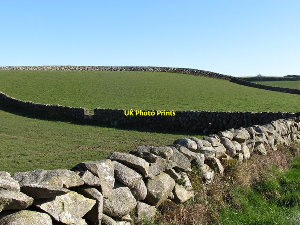 Photo 6"x4" Grazing land on a drumlin bordering Ballyveaghbeg Road Ballymartin c2011