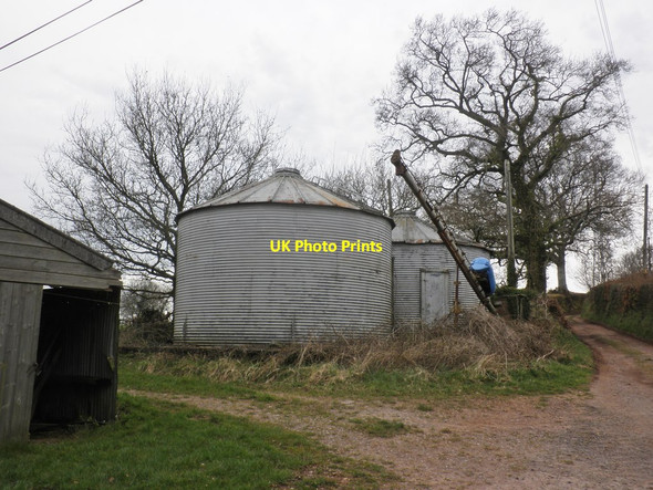 Photo 6"x4" Grain stores, Gogwell Tiverton\/SS9512 c2013
