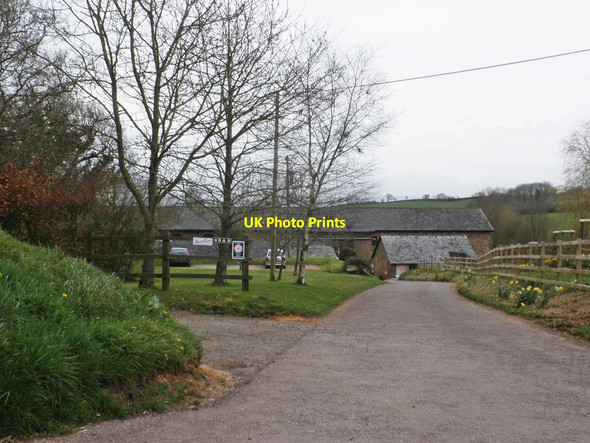 Photo 6"x4" Entrance driveway, Burrow Court Butterleigh c2013
