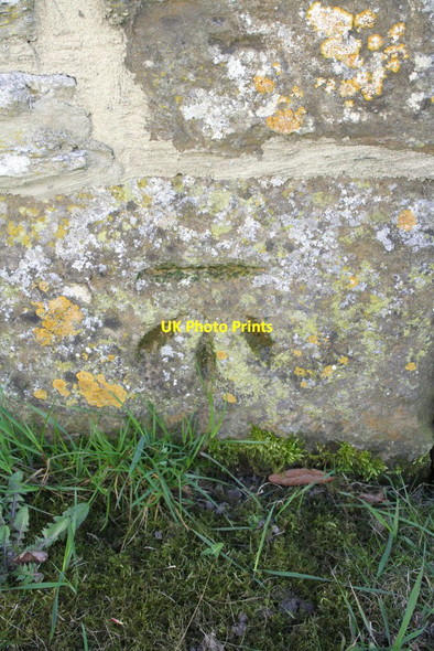 Photo 6"x4" Benchmark on a barn conversion on Banbury Road Aynho c2013