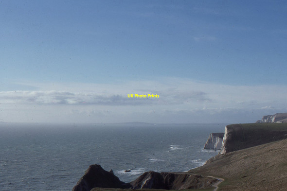 Photo 6"x4" Durdle Door and the cliffs beyond, from the east West Lulworth c1990