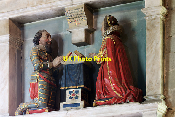 Photo 6"x4" St Mary's church, Burford - monument to Thomas Cornwall (2) Burford\/SO5868 c2013