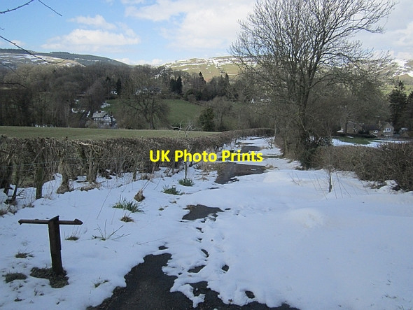 Photo 6"x4" Road above Cwm Head Marshbrook c2013