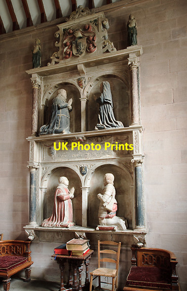 Photo 6"x4" Church of St Mary & St Andrew, Condover - monument to the Owen family Condover c2013