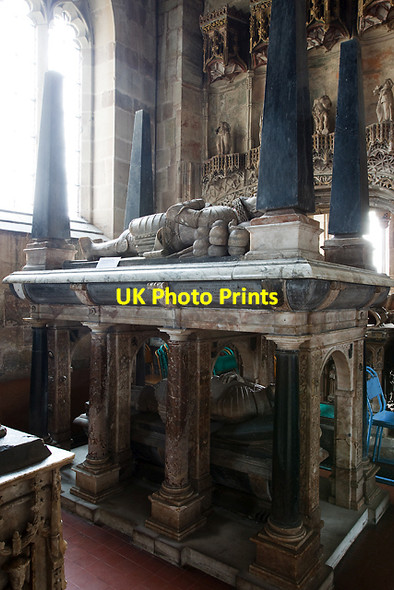 Photo 6"x4" St Bartholomew's church, Tong -  the Stanley monument Tong\/SJ7907 c2013