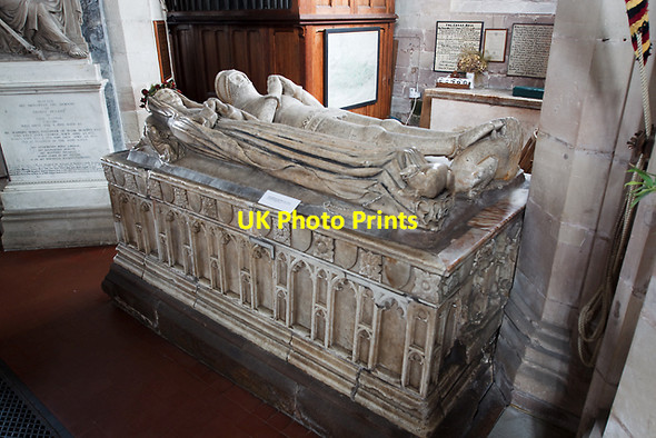 Photo 6"x4" St Bartholomew's church, Tong - tomb of Sir Fulke & Lady Isabel de Pembrugge Tong\/SJ7907 c2013