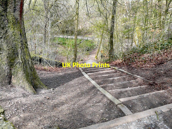 Photo 6"x4" Steps to Gibraltar Mill Hyde\/SJ9494 c2013