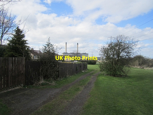 Photo 6"x4" Route of the Prestonlinks Colliery railway Prestonpans c2013