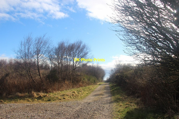 Photo 6"x4" Dismantled railway track near Embo Street Dornoch c2013