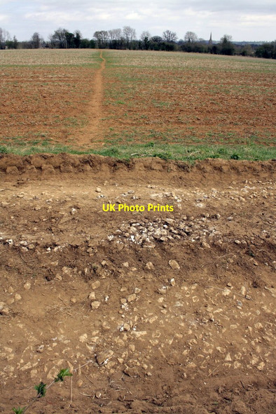 Photo 6"x4" Junction of footpath with bridleway track Chacombe c2013