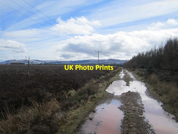 Photo 6"x4" Moorland track Blackford\/NN8908 c2013