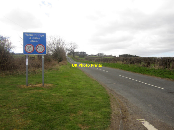 Photo 6"x4" Looking along the B6349 west of Belford Belford\/NU1033 c2013