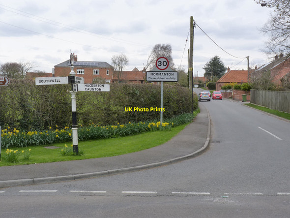 Photo 6"x4" Normanton crossroads Southwell\/SK7053 c2013