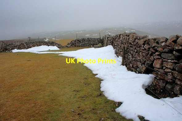 Photo 6"x4" Dry Stone Wall, Fremington Edge Fremington\/SE0499 c2013