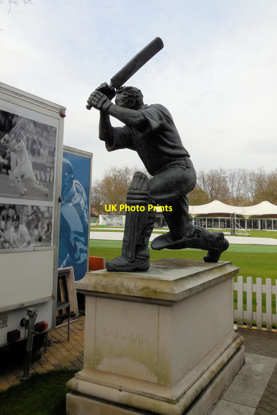 Photo 6"x4" Cricketer Sculpture, Lords Paddington\/TQ2681 c2013