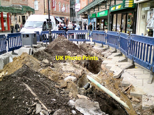 Photo 6"x4" Hole in the ground on Warren Street Stockport\/SJ8990 c2013