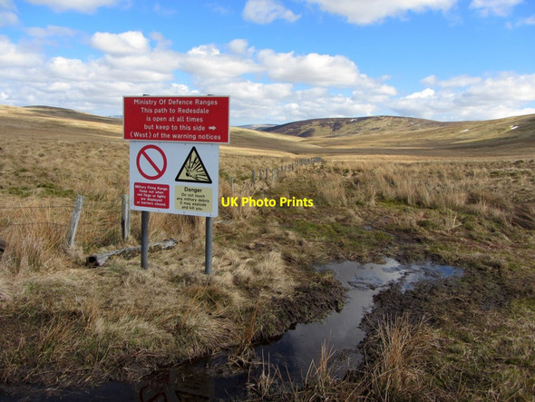 Photo 6"x4" Welcome sign at the head of Coquetdale Upper Hindhope c2013