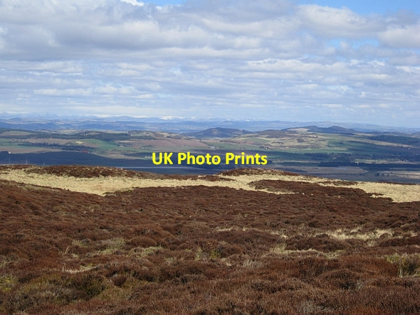 Photo 6"x4" Moorland, Purin Hill Falkland c2013