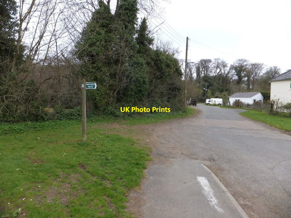 Photo 6"x4" Footpath (Tarka Trail) on the north of Okehampton Okehampton c2013