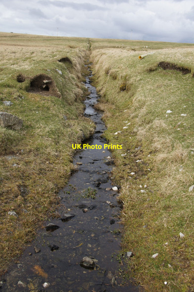 Photo 6"x4" Drainage ditch west of Ramnagoe, Muness Ramnageo c2013