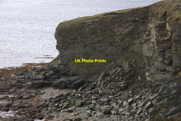 Photo 6"x4" Old cliff fall, Ness of Littlegarth Clivocast c2013