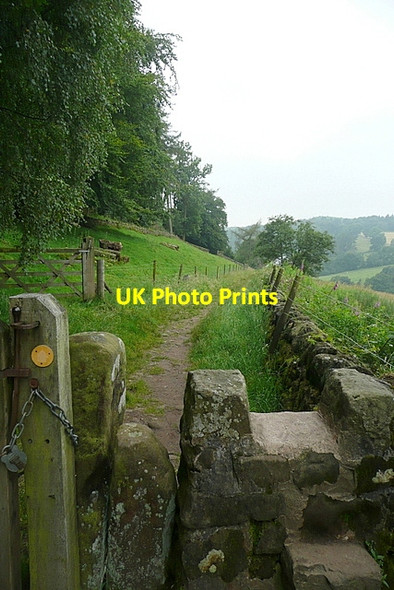 Photo 6"x4" Footpath from Birchover Birchover c2012