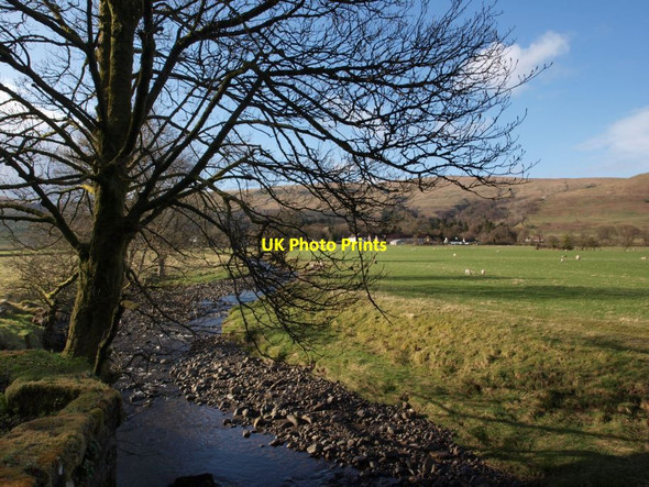 Photo 6"x4" Finglen Burn and surrounding fields Balgrochan\/NS6278 c2013