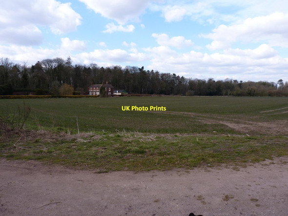 Photo 6"x4" Across fields to The Homestead Pave Lane c2013