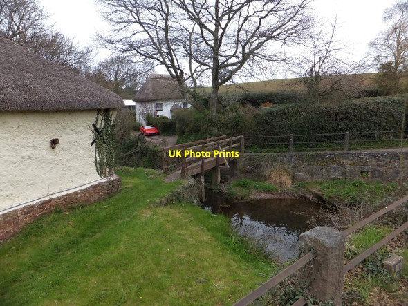 Photo 6"x4" Footbridge at Sampford Cross Trecott c2013