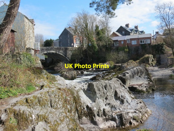 Photo 6"x4" Rhaeadr Gwy \/ Rhayader Waterfall Llansantffraed-Cwmdeuddwr c2013