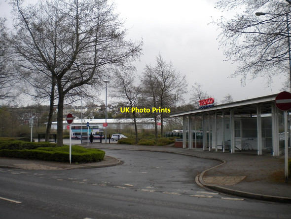 Photo 6"x4" Bus turning circle, Tesco, Millhouses Carter Knowle c2013