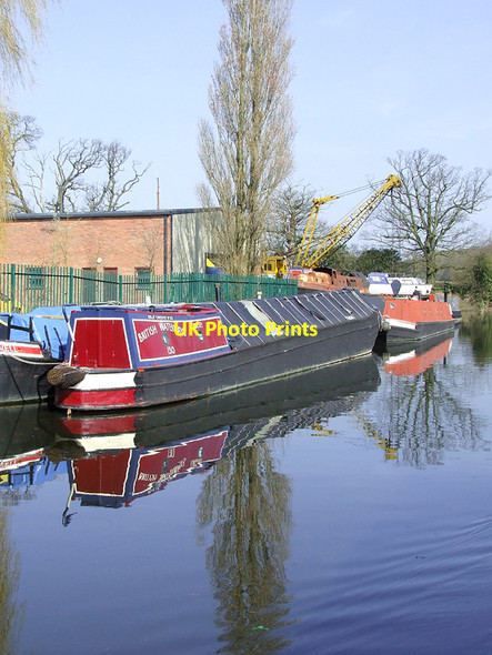Photo 6"x4" Working narrowboat near Stretton, Staffordshire Horsebrook\/SJ8810 c2013