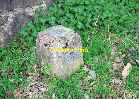 Photo 6"x4" Fundamental Bench Mark, Glasgow Glasgow c2013