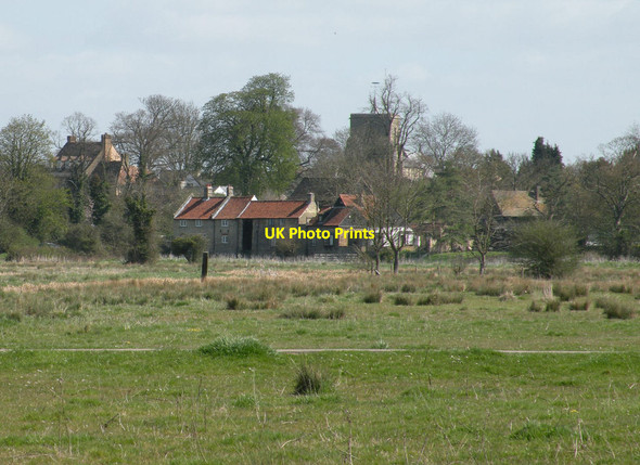 Photo 6"x4" Fen Ditton from a distance (in Spring) Cambridge\/TL4658 c2013