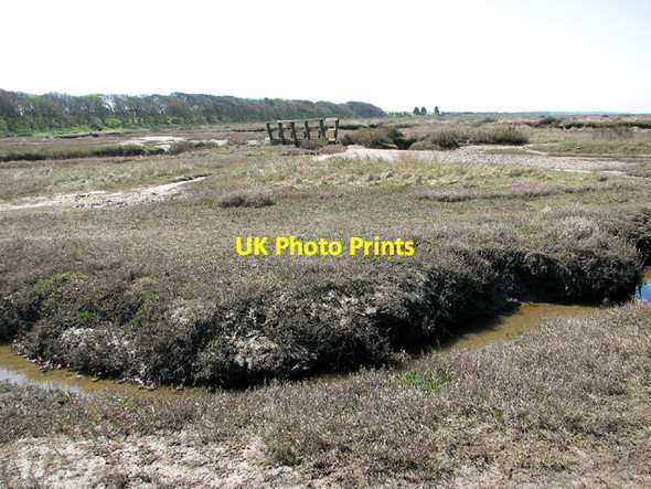 Photo 6"x4" View across Stiffkey salt marshes Stiffkey c2013