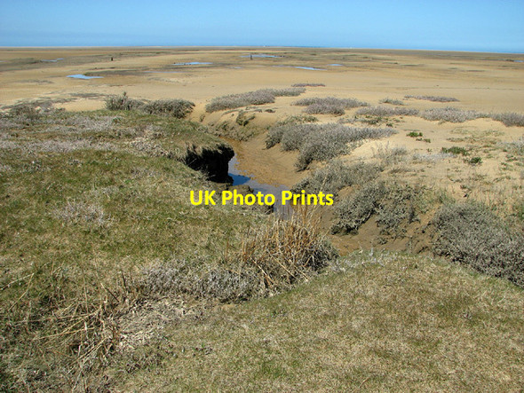 Photo 6"x4" The northern edge of Stiffkey saltmarsh Stiffkey c2013