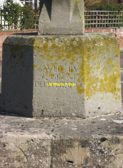 Photo 6"x4" Twyning War Memorial (3) - reverse (detail), Twyning, Glos Church End\/SO8936 c2013
