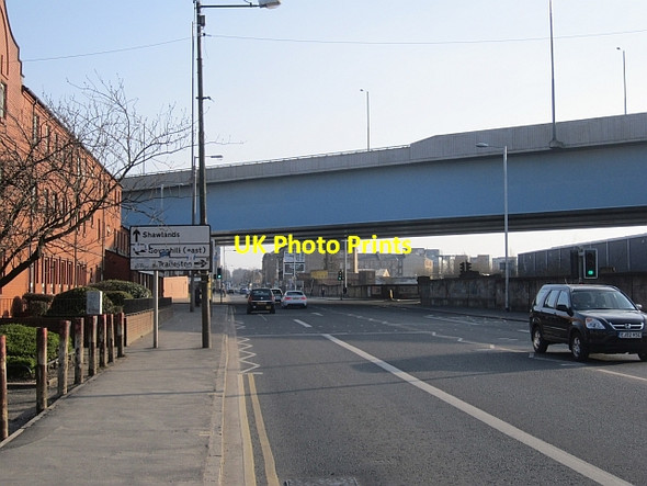 Photo 6"x4" M74 flyover, Eglinton Street Glasgow c2013