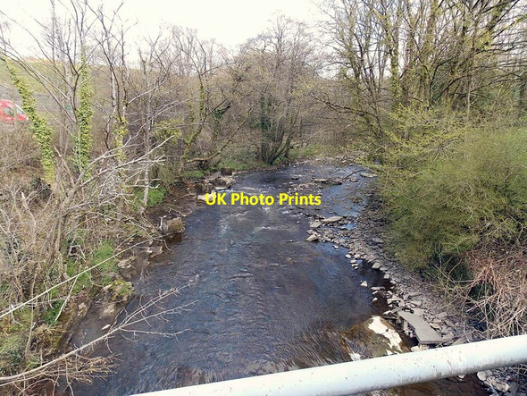 Photo 6"x4" Rhymney River upstream from High Street, Pengam Blackwood\/Coed Duon c2013