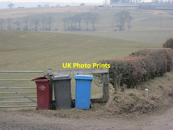 Photo 6"x4" Wheely bins, Auchtool Brocketsbrae c2013