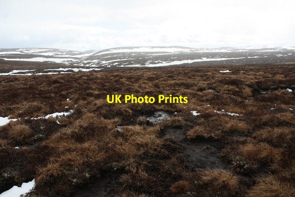 Photo 6"x4" A sea of peat hags Burn of Fasheilach c2013