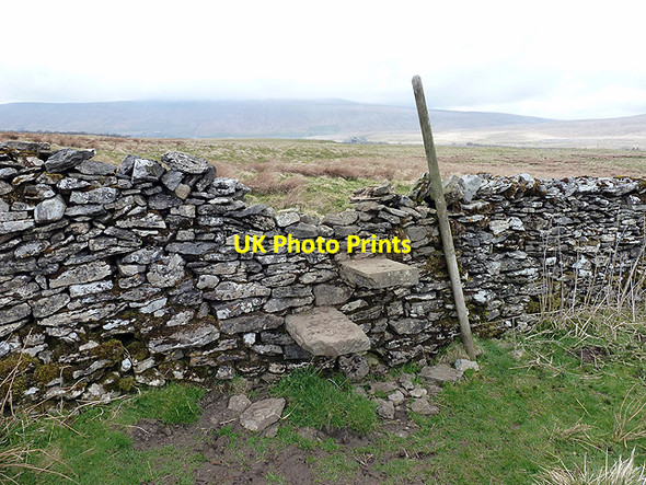 Photo 6"x4" Steps in the dry-stone wall at New Close Ribble Head\/SD7779 c2013