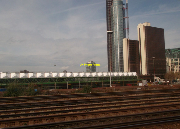 Photo 6"x4" New Covent Garden Market, with St George Wharf Tower beyond Westminster c2013