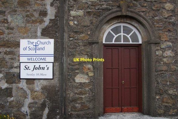 Photo 6"x4" Entrance to St John's Kirk, Baltasound Voesgarth c2013