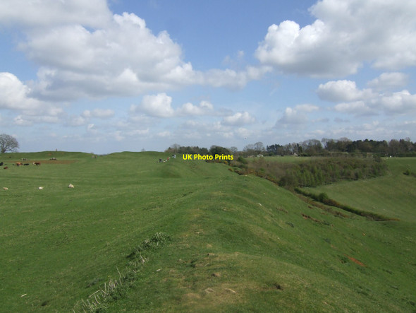 Photo 6"x4" Burrough Hill hillfort - south rampart Burrough on the Hill c2013
