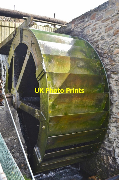 Photo 6"x4" Blue Hills Tin Works - Overshot Wheel Cross Coombe c2012